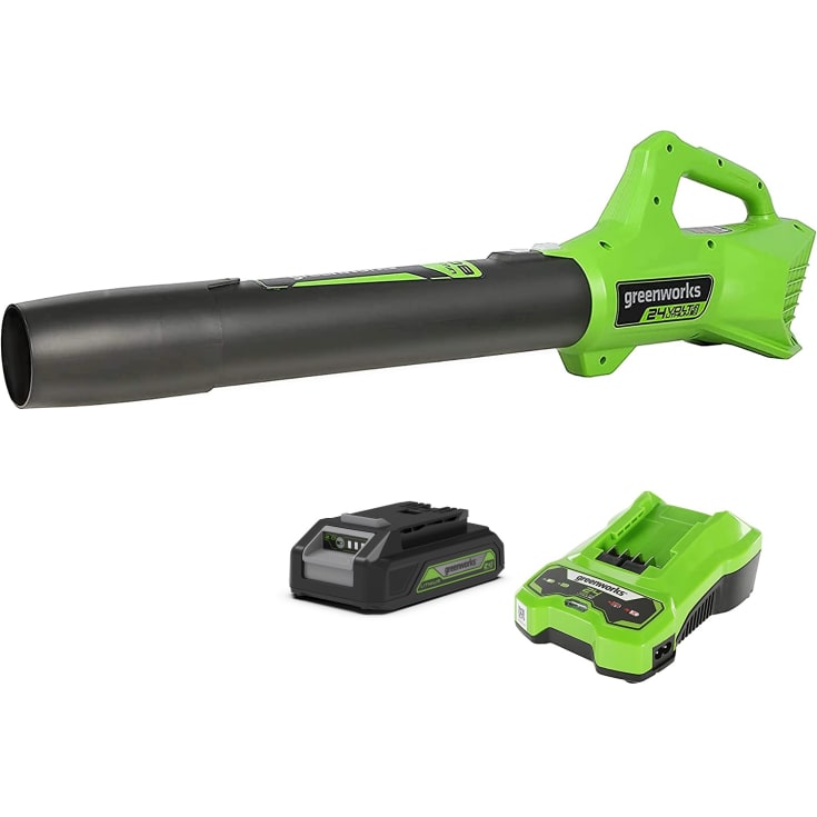 Greenworks løvblåser 24V, 161 km/t, med batteri og lader