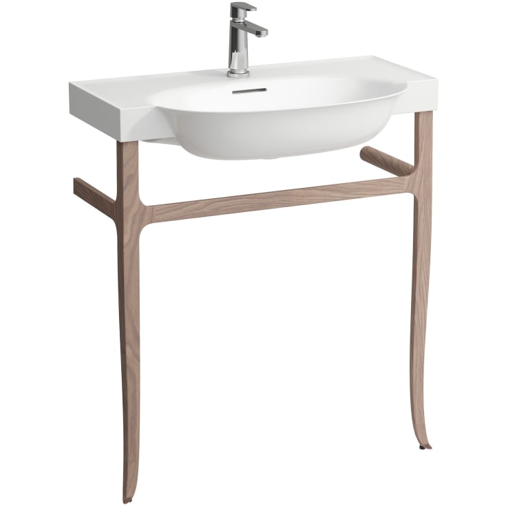 Laufen The New Classic håndklædestativ til håndvask, valnøddetræ