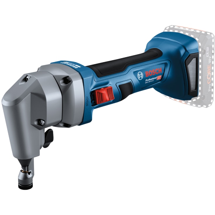 Bosch Professional GNA18V-16E pladeudstanser u. batteri