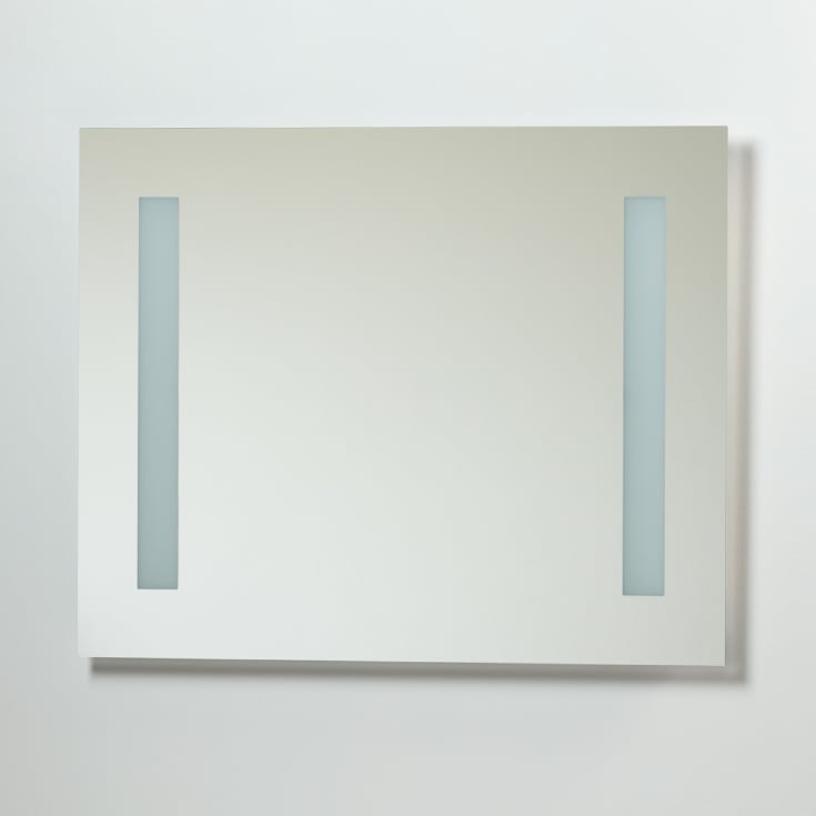Loevschall Godhavn speil med lys, 80 x 65 cm