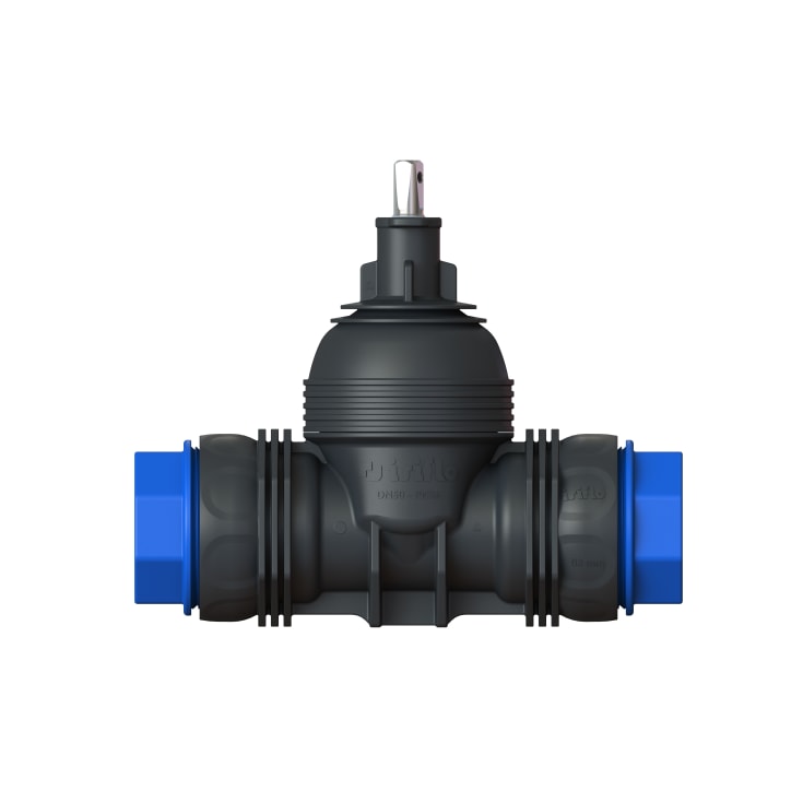 Isiflo Ecoline 63 mm stikledningsventil, komposit, PN16