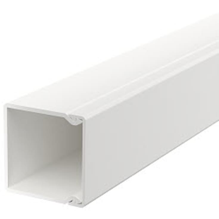 2 meter Kabelkanal WDK40040VW 40x40 perlehvid RAL 9016
