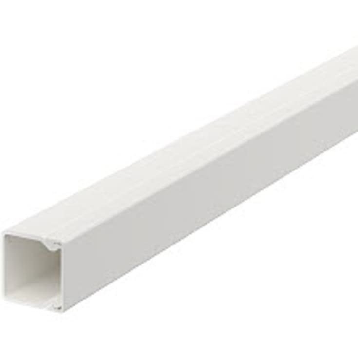 2 meter Kabelkanal WDKH-20020RW 20x20 hvid RAL 9010 halogenfri