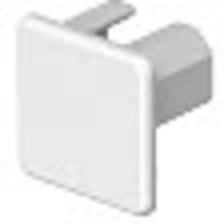 Ändstycke WDK HE20020VW 20x20 pärlvit RAL 9016