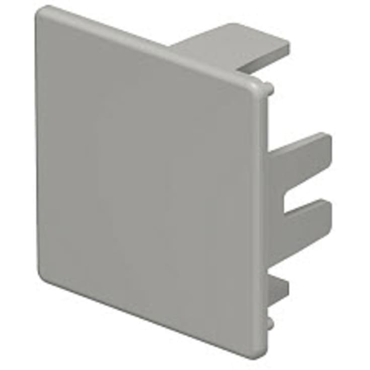 10 st Ändstycke WDK HE40040GR 40x40 grå RAL 7030