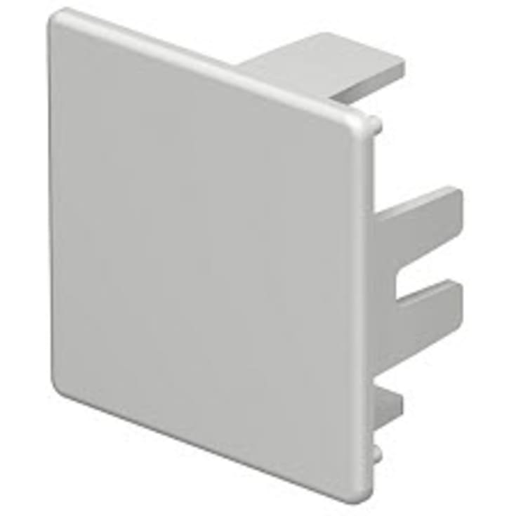 10 st Ändstycke WDK HE40040LGR 40x40 ljusgrå RAL 7035