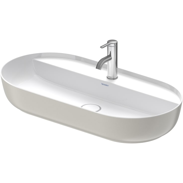 Duravit Luv toppmontert servant, 80x40 cm, grå matt