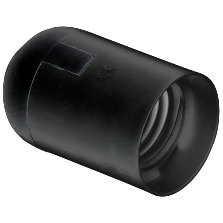 Lampefatning E27, sort