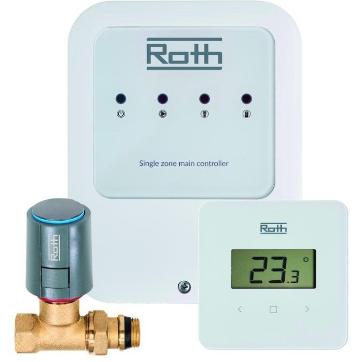 Roth trådløs regulering til 1 kreds, rumtermostat med display