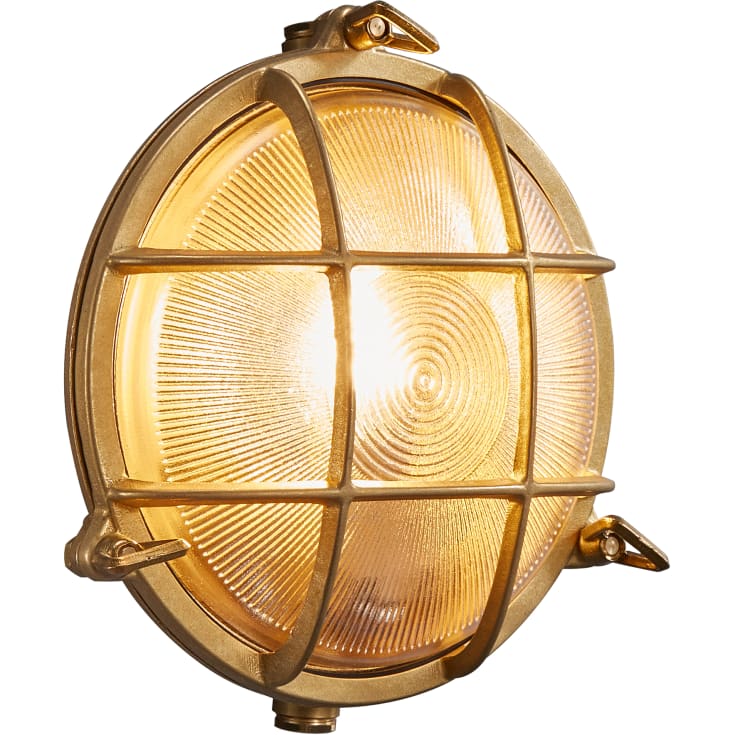 Nordlux Polperro vägglampa utomhus, mässing