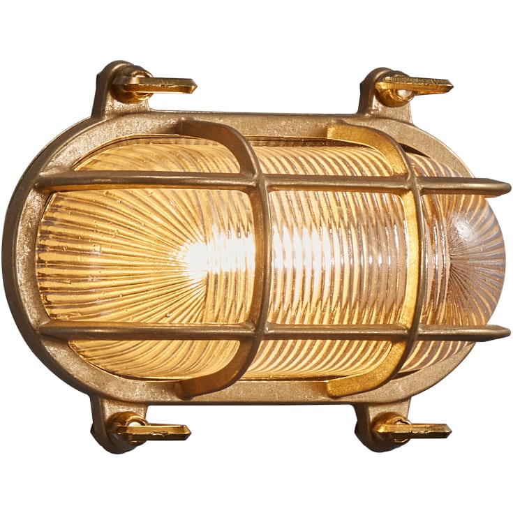 Nordlux Helford vägglampa utomhus, mässing