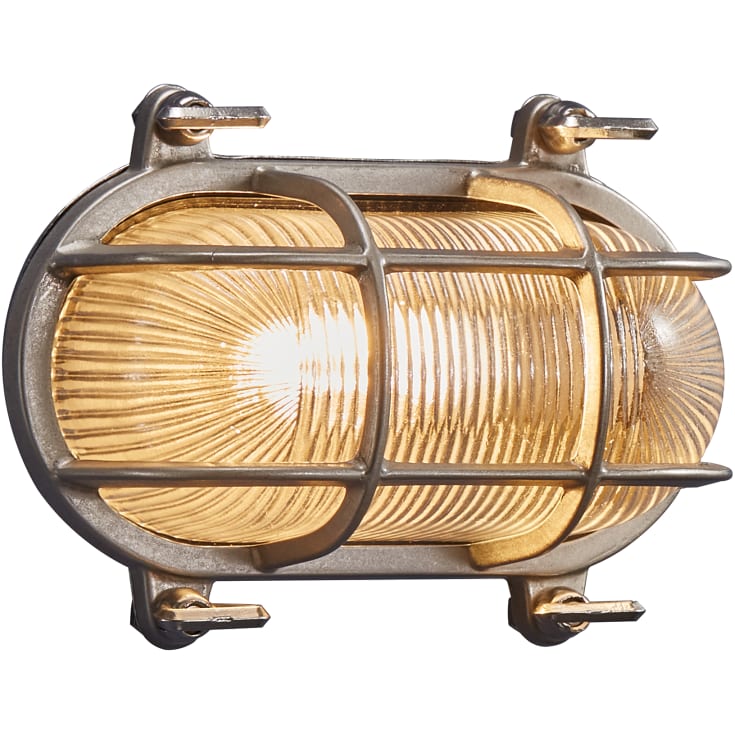 Nordlux Helford vägglampa utomhus, nickel