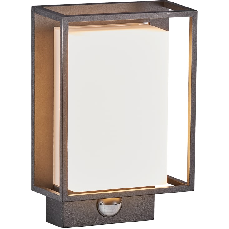 Nordlux Nestor vägglampa utomhus med sensor, svart