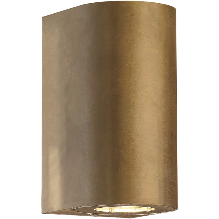 Nordlux Canto Maxi 2 udendørs væglampe, messing