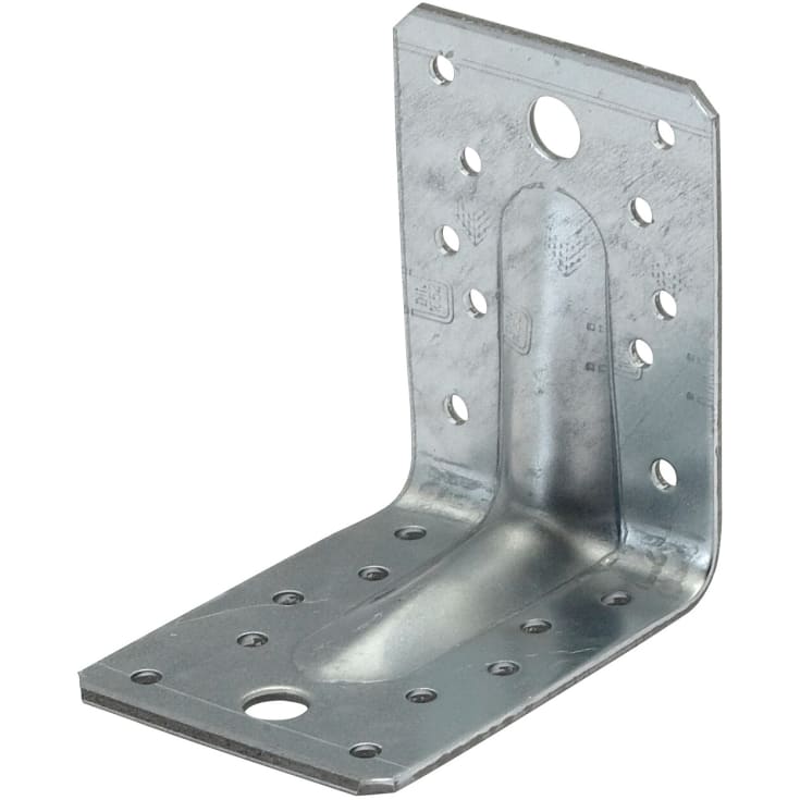 50 stk Vinkelbeslag V2 G55 m/rib, 90 x 90 x 65 x 2,5 mm, FZV, 50 stk.