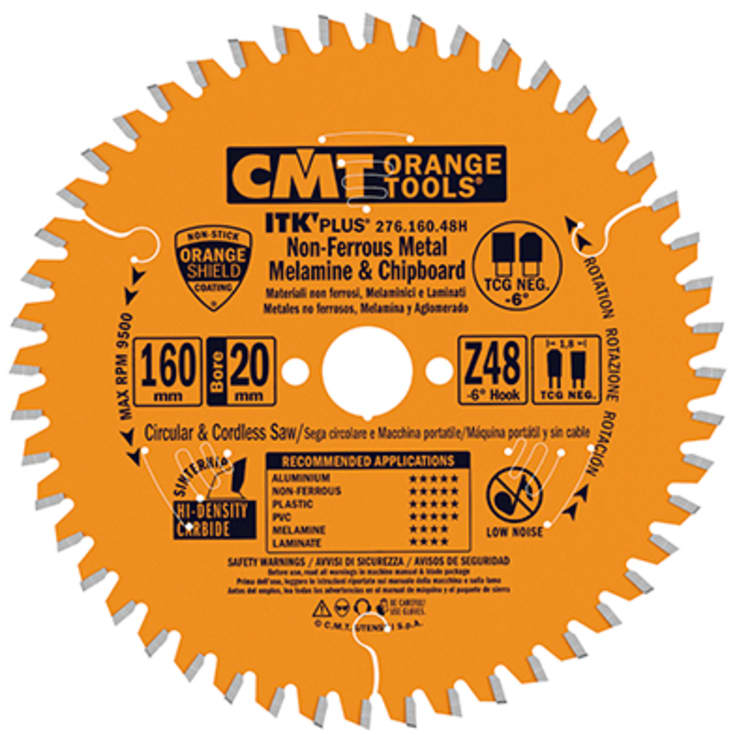CMT rundsavklinge Ø216/30 mm, 64 td., til laminat og alu