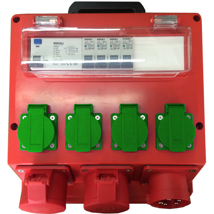 Blue Electric byggestrømstavle, 230/400V, 16A