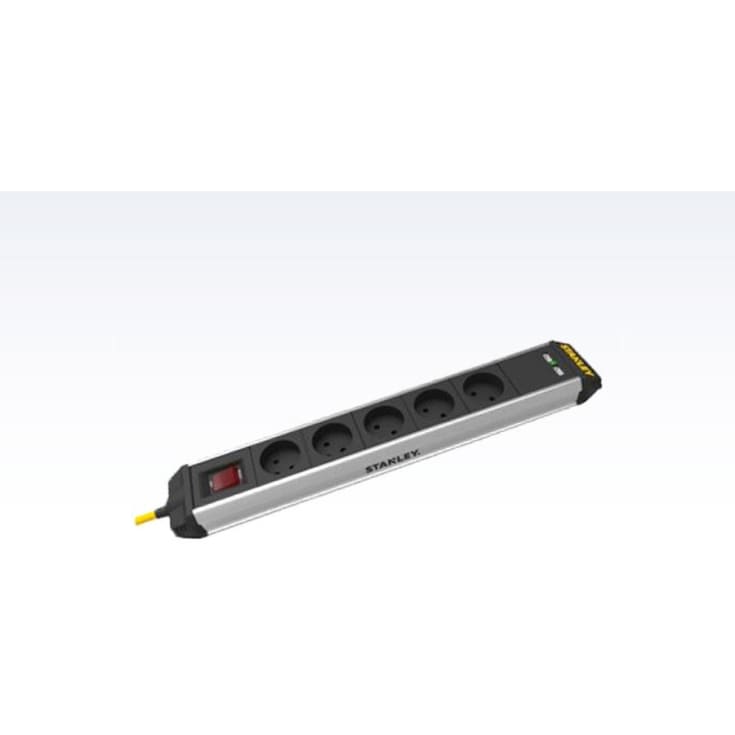 Stanley-uttak med 5 plugger og USB