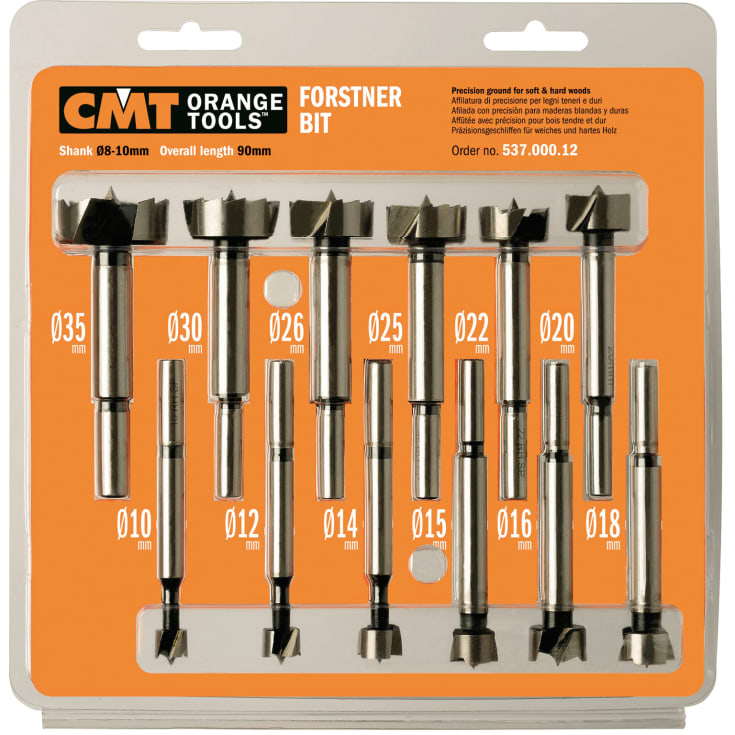 Forstnerborsæt 10 - 35 mm, 12 dele
