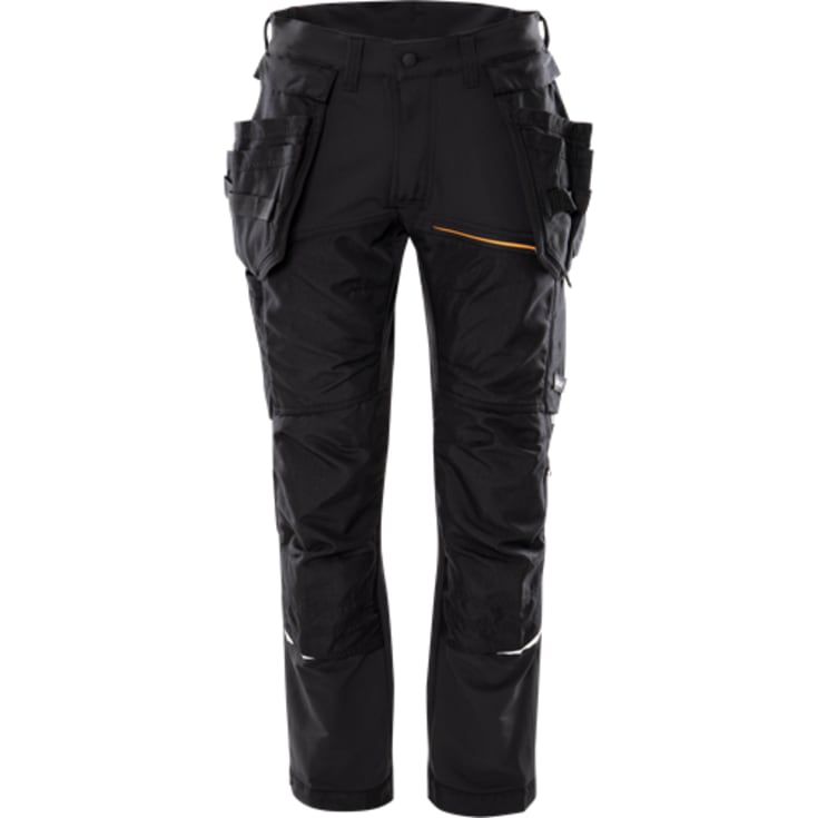 Kansas Evolve arbetsbyxor med 4-vägs stretch, svart, st C64