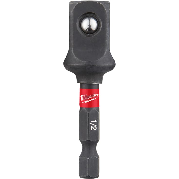 Milwaukee Shockwave bit-adapter, 1/4" til 1/2" firkant
