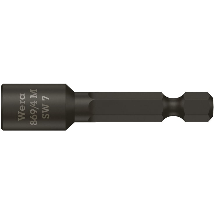 Wera magnettop 869/4 M, 6-kant, 1/4", 7,0 x 50 mm