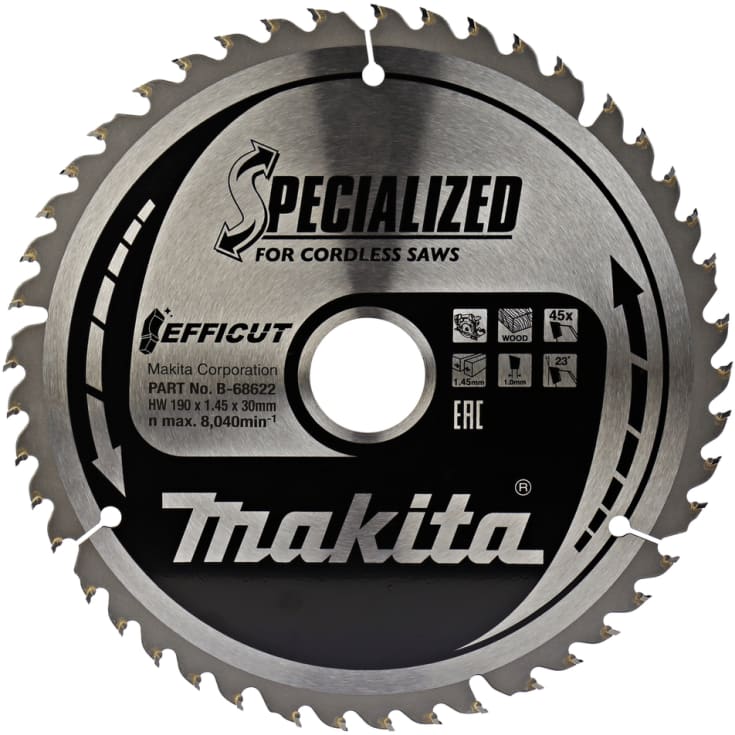 BLADE TCT 190X30MM X 45T B-68