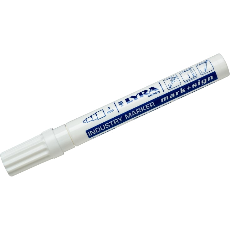 Lyra industri marker 4040, hvid