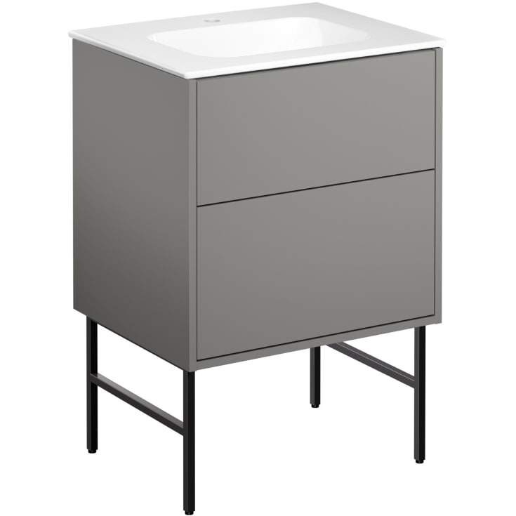 Gustavsberg Artic benramme til vaskeskab, sort