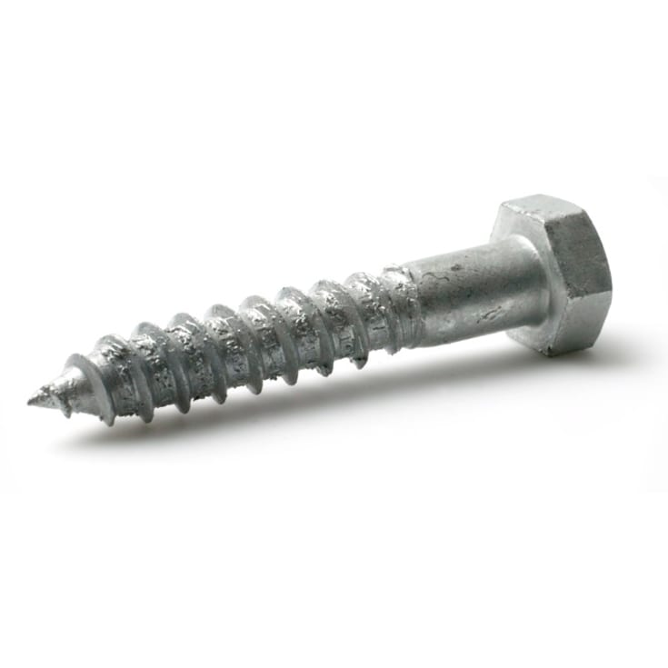 Fransk skrue 6,0 x 50/30 mm, sekskant, 100 stk.