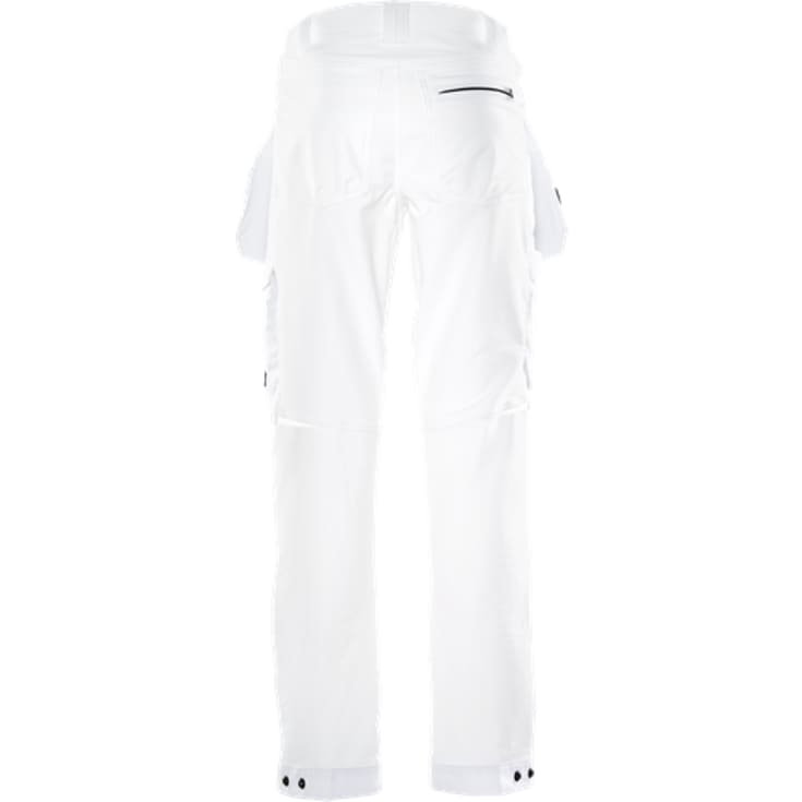 Kansas Evolve håndværkerbukser med 4-vejs stretch, hvid, str. C48