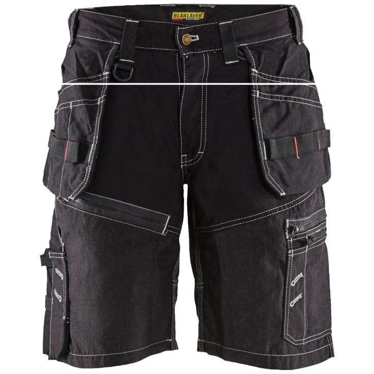 blåkläder shorts 15021, sort str. C48