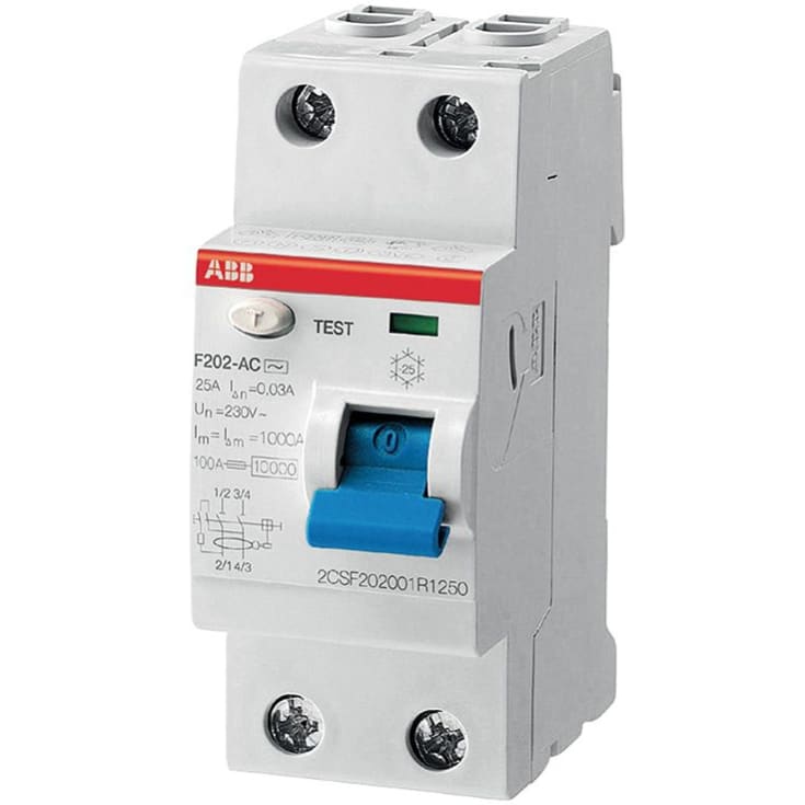 Fejlstrømsafbryder HPFI 2P 25A 30mA, F202A-25/0,03