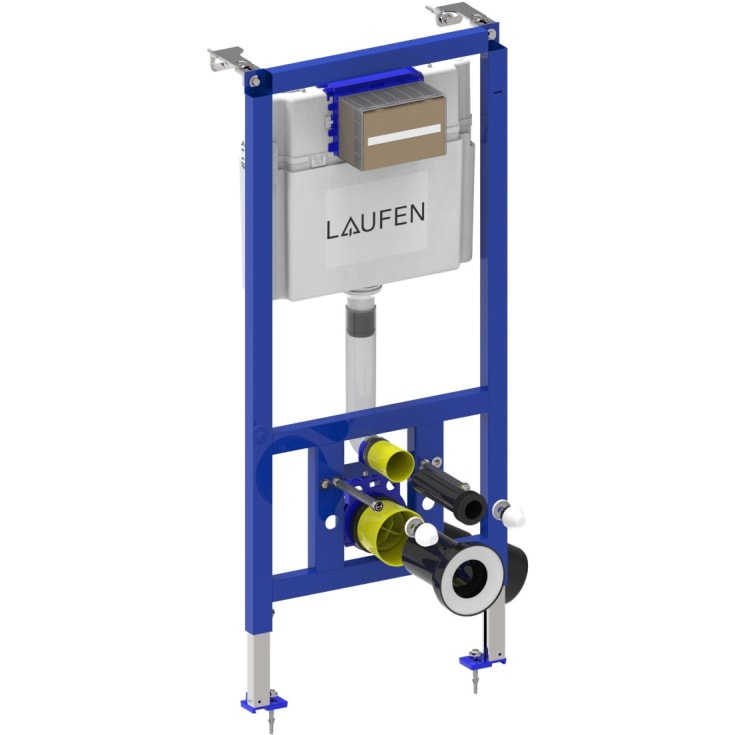 Laufen Pro N væghængt toiletpakke, hvid/krom