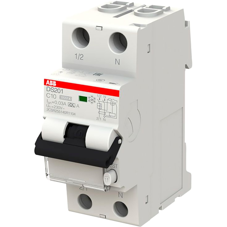 Kombiafbryder HPFI C 13A 30mA, 1P+N, DS201