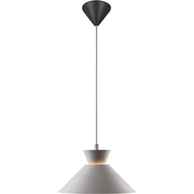 Nordlux Dial pendellampa, grå, Ø25 cm