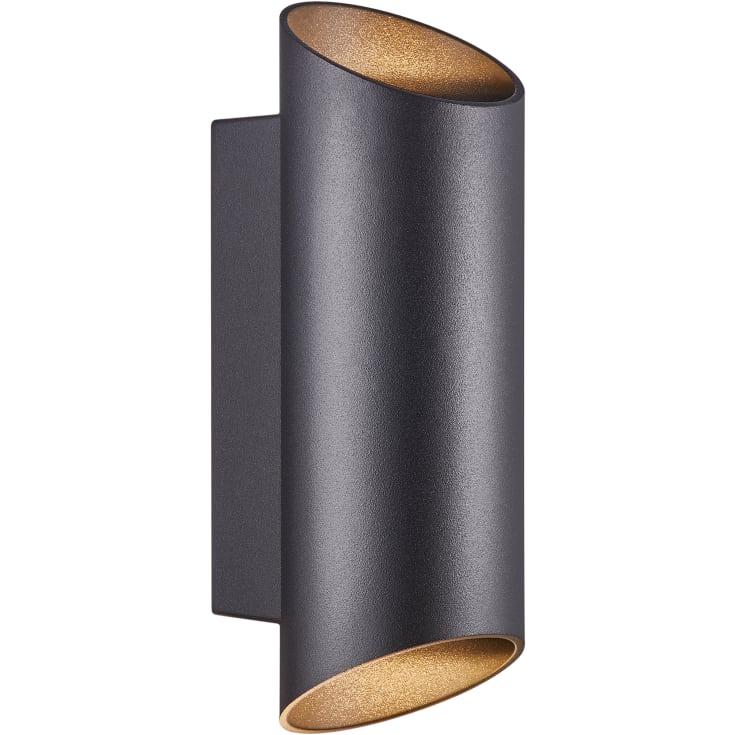 Nordlux Nico Round vägglampa utomhus, svart