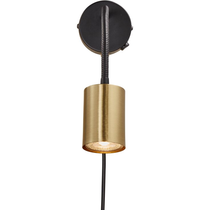 Nordlux Explore Flex væglampe, messing