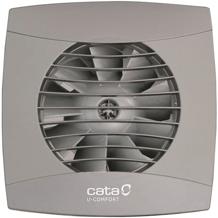 Cata Ventilator UC-10 med hygrostat, Ø100 mm, 8W, sølv
