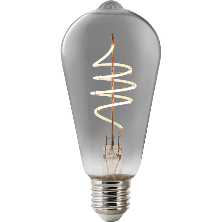 Nordlux Smart Deko E27 edison filamentpære, 4,7W, røgfarvet