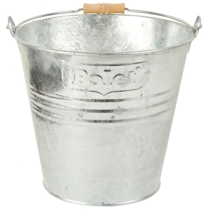 Polet galvaniseret spand, 14 l