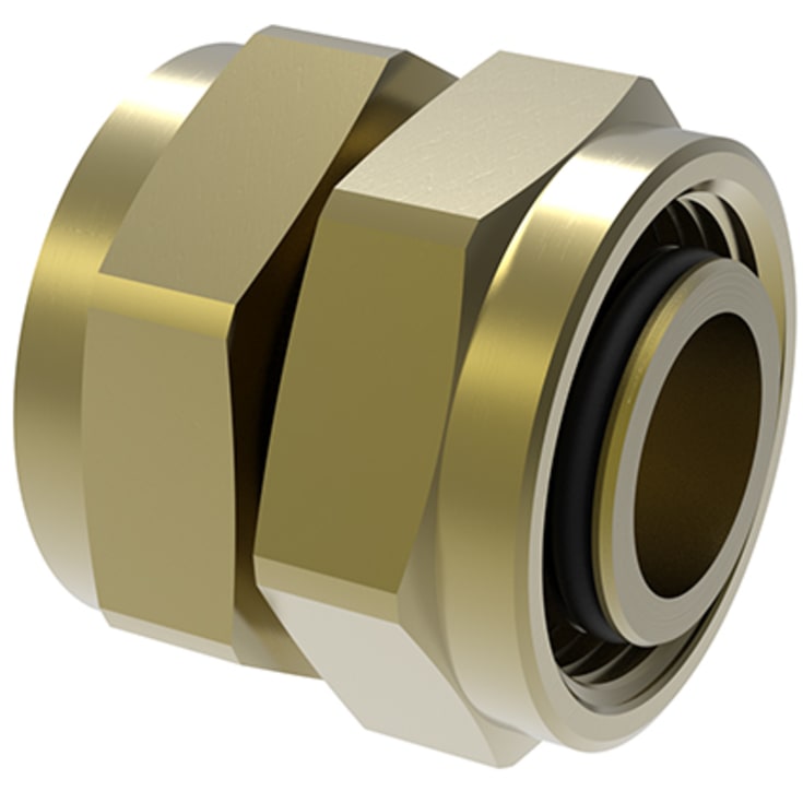 Vatette dubbelmutter, 15x15mm