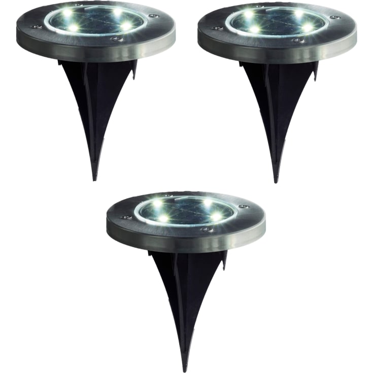 Veli Line trädgårdslampa solcell, 3-pack