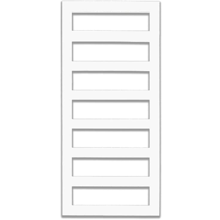 Kriss Sigma håndklædetørrer, vand, 60x132 cm, mat hvid