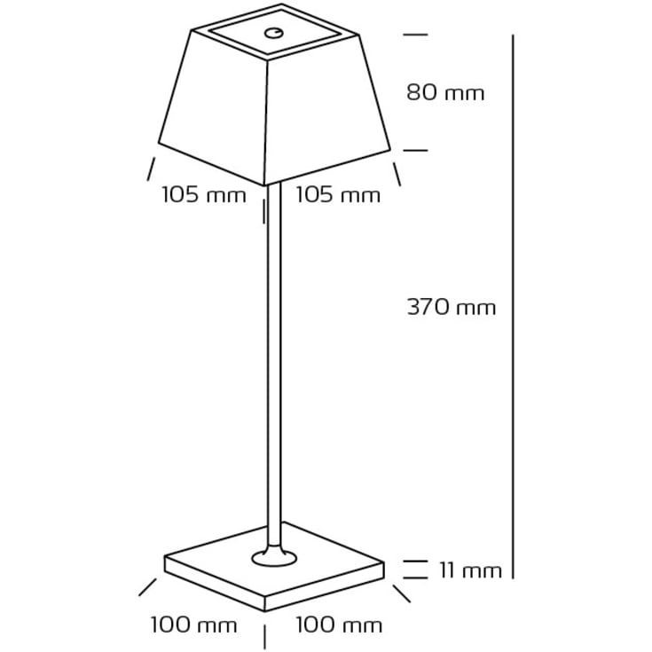 Nordtronic Conexos genopladelig bordlampe, hvid