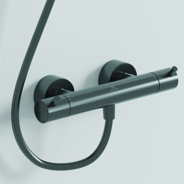 Ideal Standard Ceratherm T125 duschblandare, svart krom