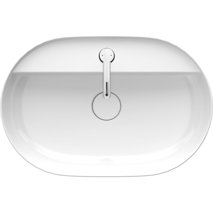 Duravit Luv toppmontert servant, 60x40 cm, med wondergliss, hvit