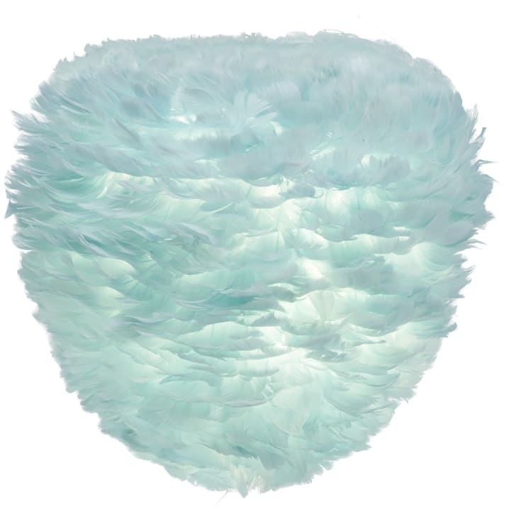 Umage Eos Evia lampeskjerm med fjær, lyseblå, Ø40 cm