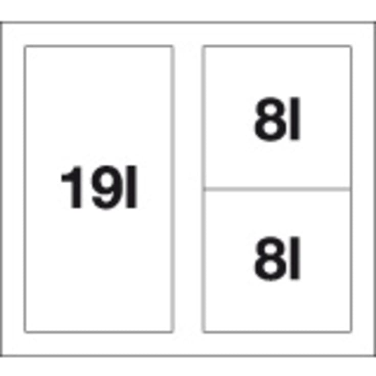 Blanco Flexon II Low 50/3 affaldssystem, 35 liter, sort