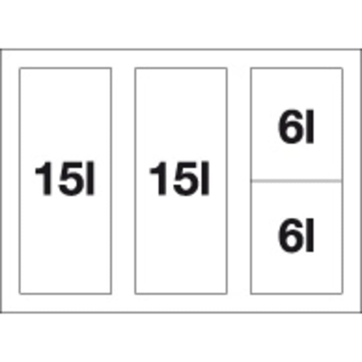 Blanco Flexon II Low 60/4 affaldssystem, 42 liter, sort
